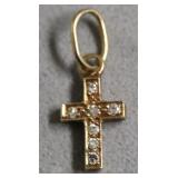 14K GOLD BABY CROSS
