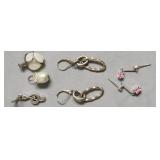 STERLING SILVER EAR RINGS AND PENDANTS