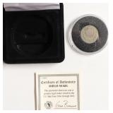 1869 SHIELD NICKEL VF W BOX PAPERS