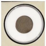 1865 TWO CENT PIECE XF