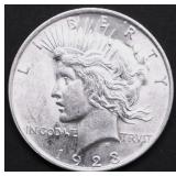 1923 CHOICE BU PEACE DOLLAR