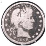 1898 BARBER QUARTER G