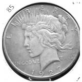 1927 PEACE DOLLAR F