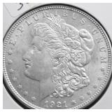1921 CHOICE BU MORGAN DOLLAR