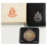 1972 CANADA SILVER DOLLAR W BOX
