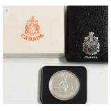 1975 CANADA SILVER DOLLAR W BOX