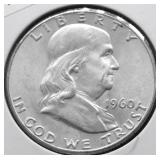 1960 GEM BU FRANKLIN HALF DOLLAR