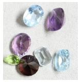 AMETHYST,GARNETT,TOPAZ, AQUA MARINE, PERIDOT