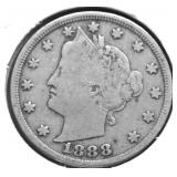 1888 V NICKEL F