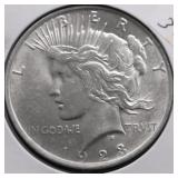 1923 CHOICE BU PEACE DOLLAR