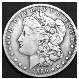 1886 O MORGAN DOLLAR VF