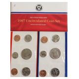1987 MINT SET P D MINTS