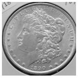 1890 MORGAN DOLLAR AU
