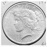 1925 CHOICE BU MORGAN DOLLAR