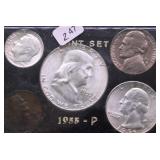 1955 P GEM BU MINT SET