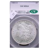 1904 O CAC MS64 MORGAN DOLLAR