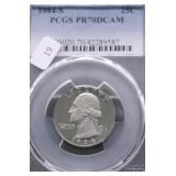 1884 S PCGS PF70DC WASHINGTON QUARTER