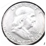 1963 D CHOICE BU FRANKLIN HALF DOLLAR