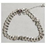 ELCO STERLING SILVER CHARM BRACELET