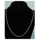 STERLING SIVLER ROPE NECKLACE
