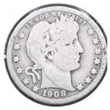 1908 BARBER QUARTER G