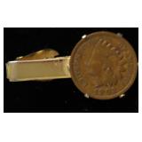 INDIAN HEAD TIE CLIP
