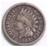1864 INDIAN HEAD CENT VG