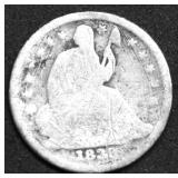 1838 HALF DIME G