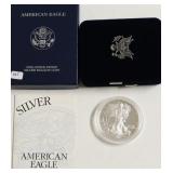 2001 PROOF SILVER EAGLE W BOX PAPERS