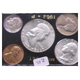 1962 P MINT SET GEMS