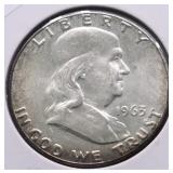 1963 CHOICE BU FRANKLIN HALF DOLLAR