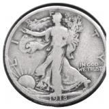 1918 S WALKING HALF DOLLAR  F