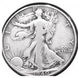 1940 WALKING HALF DOLLAR VF