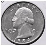 1984 S PROOF QUARTER