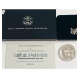 PROOF VIETNAM SILVER DOLLAR W BOX PAPERS