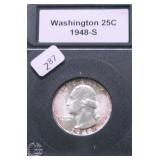 1948 S SUPURB GEM WASHINGTON QUARTER
