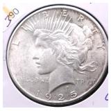 1925 CHOICE BU PEACE DOLLAR