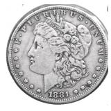1881 MORGAN DOLLAR VF
