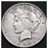 1923 PEACE DOLLAR VF