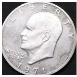 1971 S SILVER PROOF IKE DOLLAR