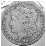 1901 O MORGAN DOLLAR F