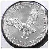 1 OZ .999 SILVER ROUND