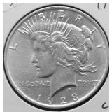 1923 CHOICE BU PEACE DOLLAR