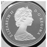1982 PROOF CANADA SILVER DOLLAR
