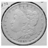 1881 O MORGAN DOLLAR VG
