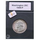 1949 CHOICE BU WASHINGTON QUARTER