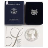 2006 PROOF SILVER EAGLE W BOX PAPERS