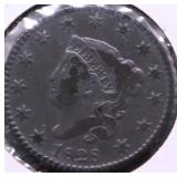 1828 LARGE CENT F