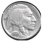 1937 D BUFFALO NICKLE VF