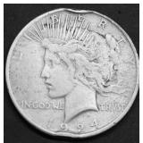 1924 PEACE DOLLAR VF DETAILS